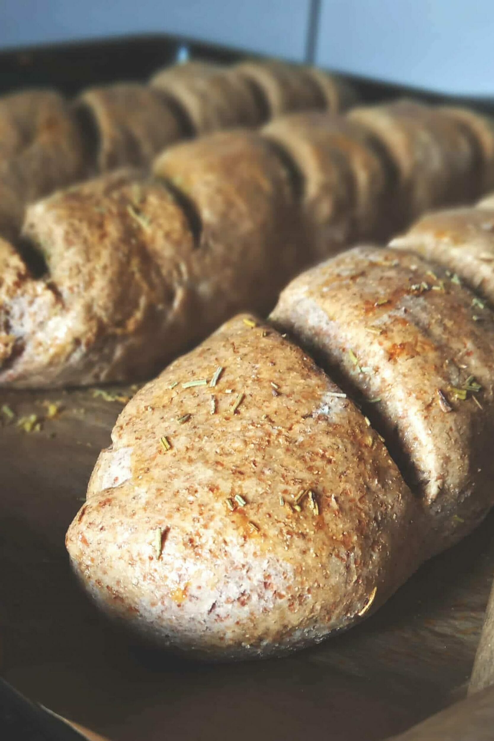 Dietetyczne bagietki pełnoziarniste