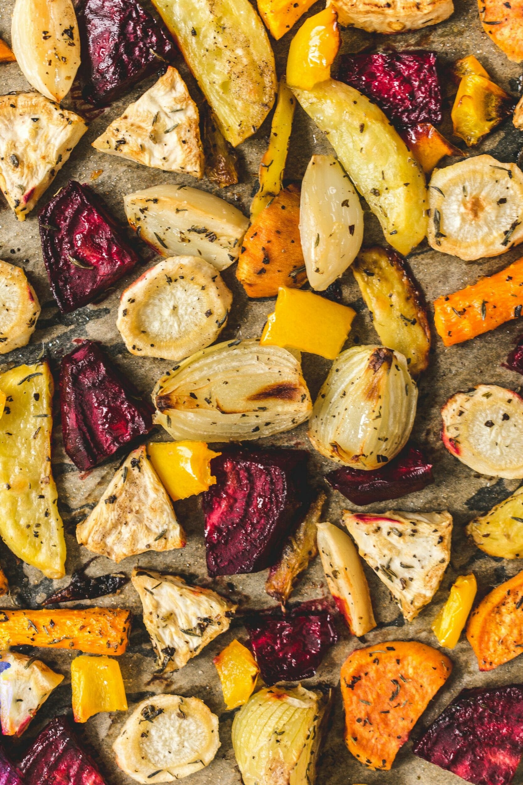 Przepis na pieczone warzywa korzeniowe