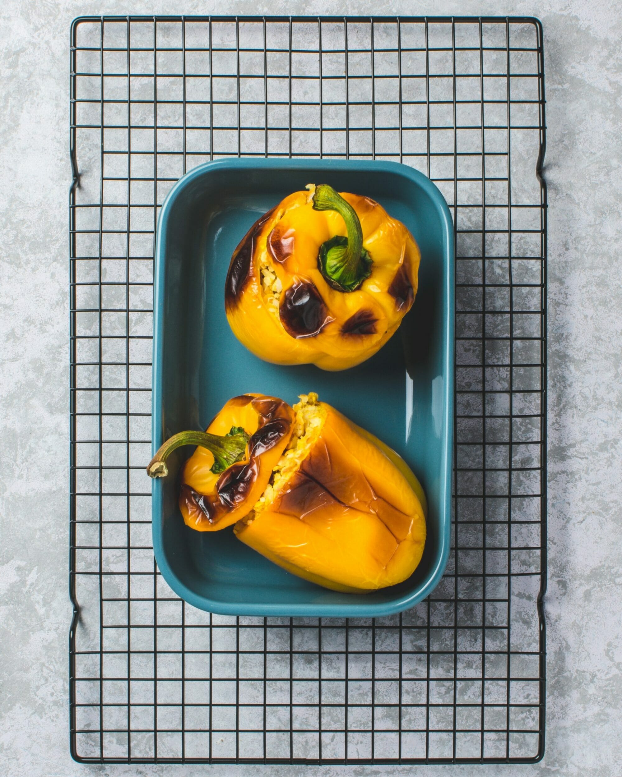 Papryka faszerowana soczewicą