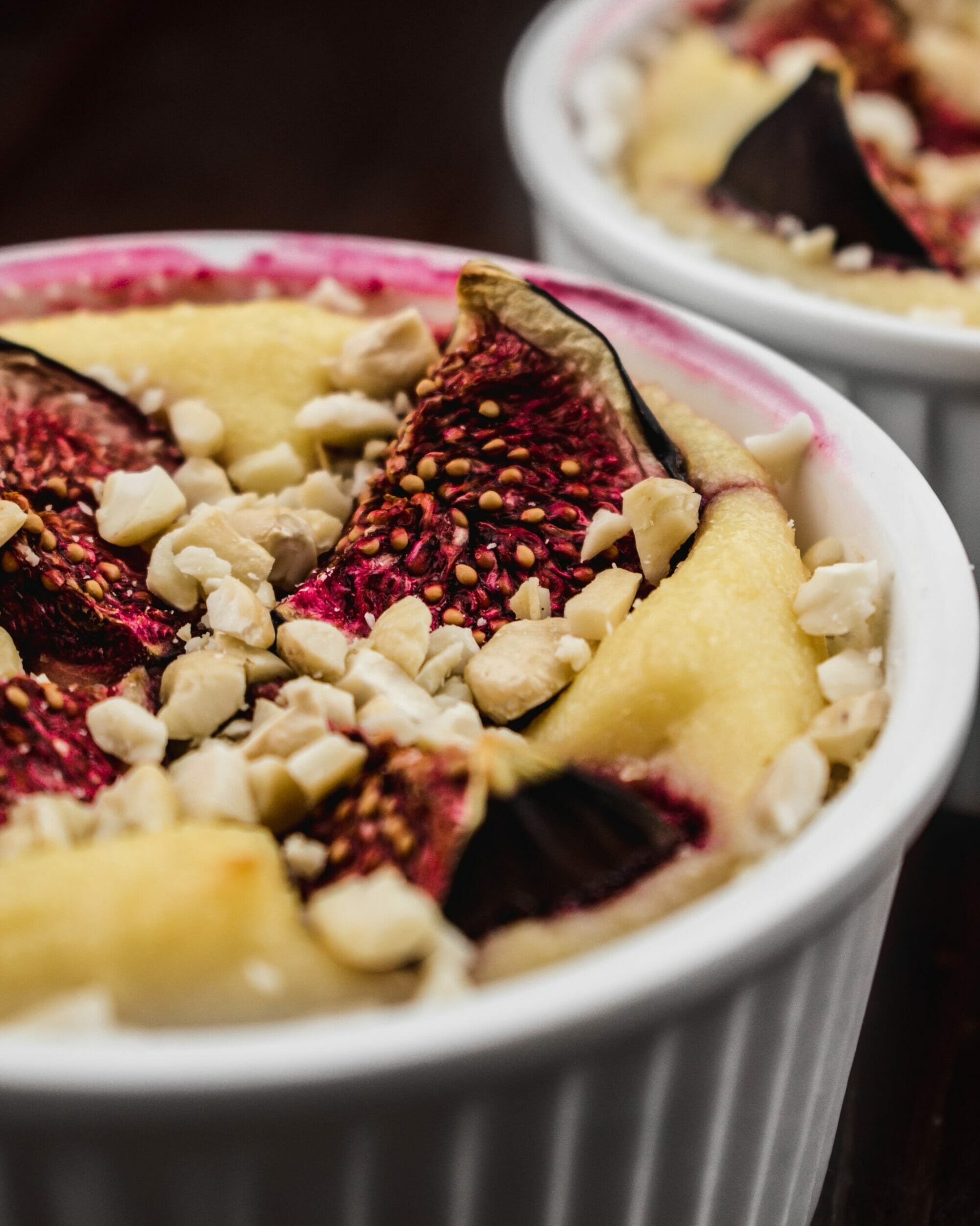 Mini sernik z ricottą i figami